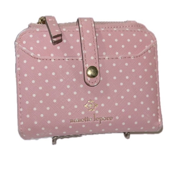 Nanette Lepore “Liza” Bi-fold Polka Dot Wallet, Pink - Picture 14 of 14